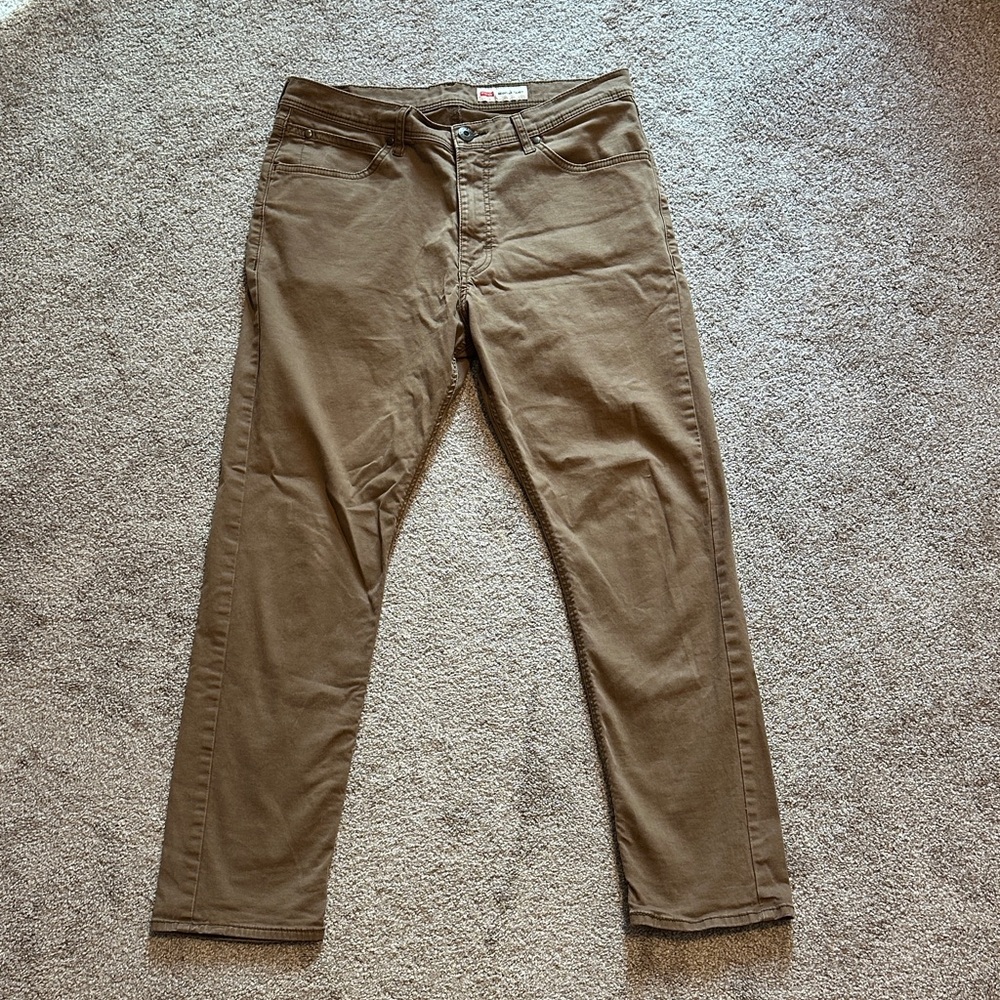 Wrangler Tan Regular Taper Pants